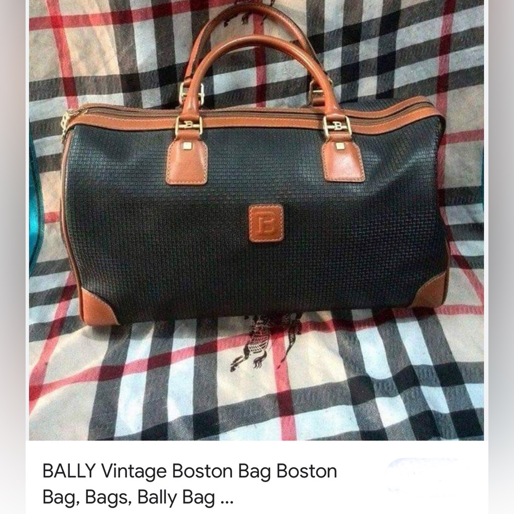 🌝🔥VINTAGE BALLY BOSTON BAG WITH LOCK 🔐 & KEY MADE IN ITALY-PRESTIGE CONDITION